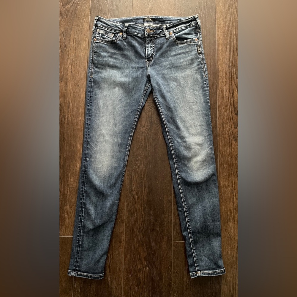 Women’s Silver Jeans: Suki Skinny Blue Jeans